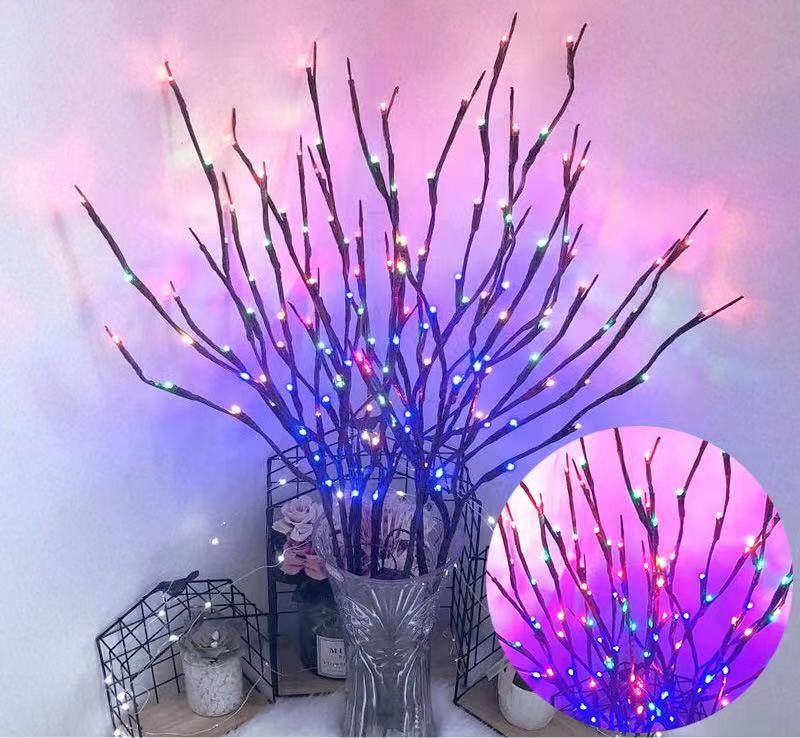 LED Lantern Simulation Branch Light Room Decoration.